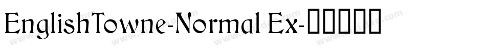EnglishTowne-Normal Ex字体转换